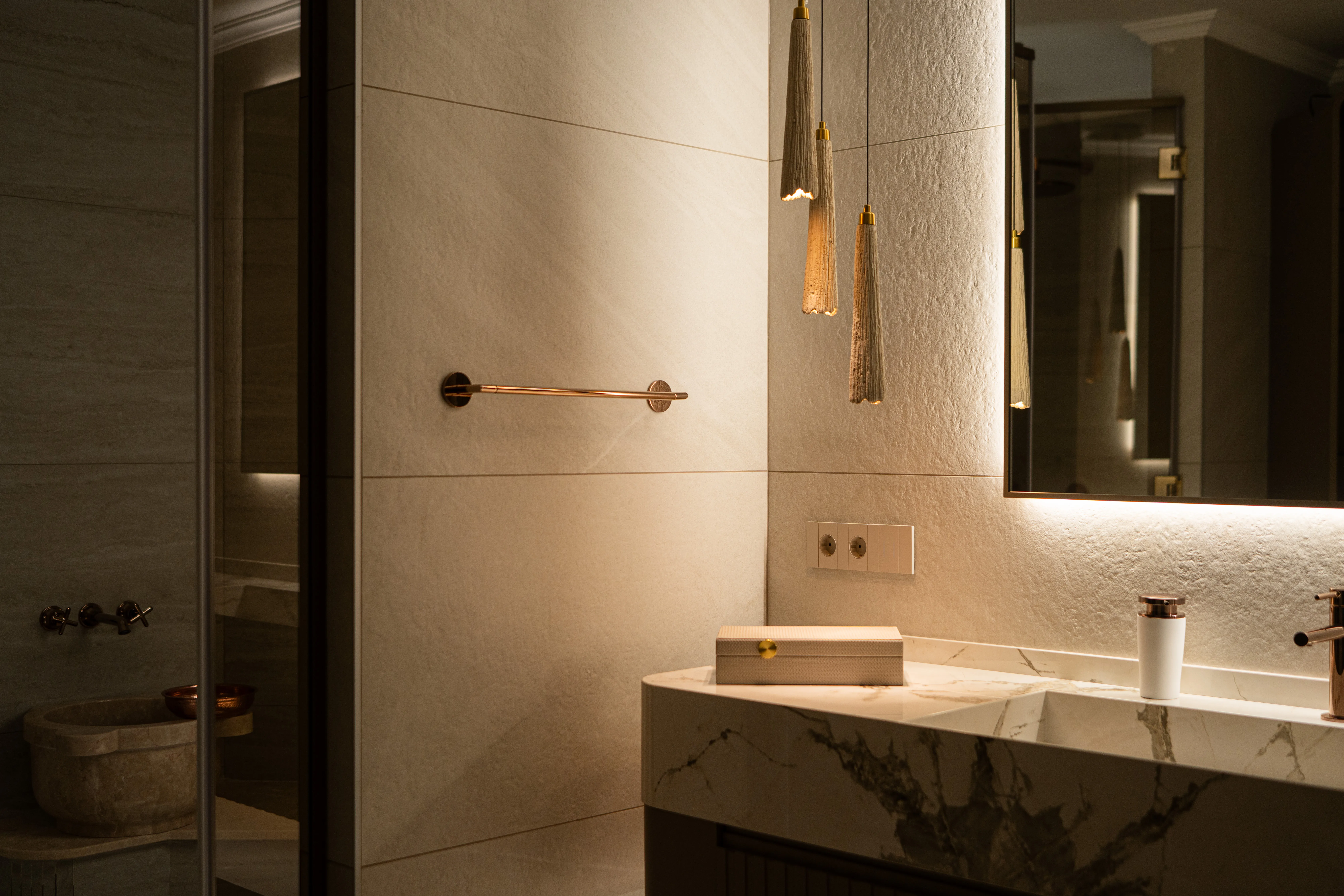 Tamamlanan lüks iç mekan projesi